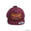 Bild von Wolfcreek Lures Pike Patch Fitted Snapback-Kappe - Burgunder