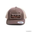 Bild von Wolfcreek Lures Pike Patch Trucker Snapback Kappe - Braun / Khaki