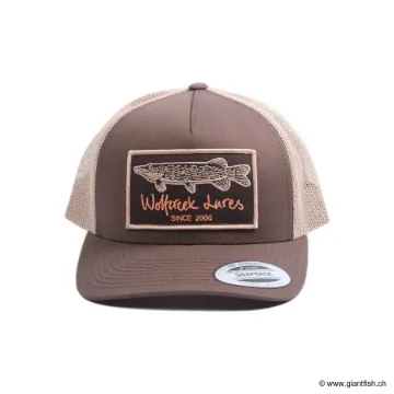 Casquette Wolfcreek Lures Pike Patch Trucker Snapback - Brun / Kaki