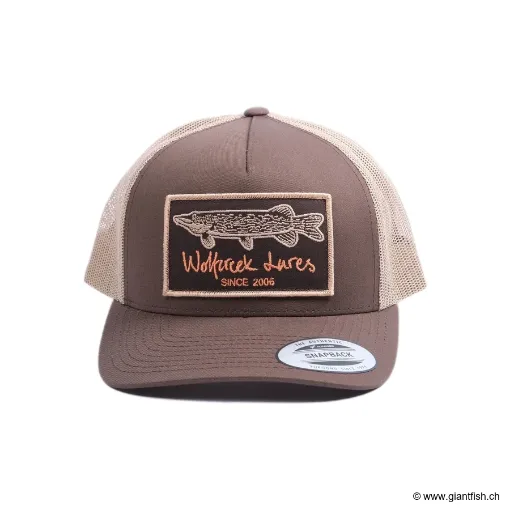 Casquette Wolfcreek Lures Pike Patch Trucker Snapback - Brun / Kaki