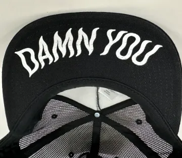 Casquette Wolfcreek Lures Damn You Snapback Foam Trucker - Blanc / Noir