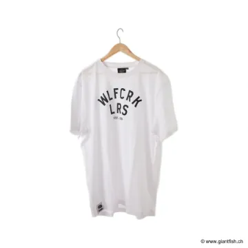 T-shirt Wolfcreek Lures WLFCRK LRS Logo - Blanc