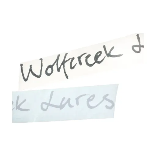 Autocollant Découpé Wolfcreek Lures Classic Logo Cut Out Decal Medium