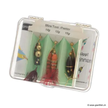 Set de cuillers MYRAN Mira-Toni-Panter Spinner Assortments