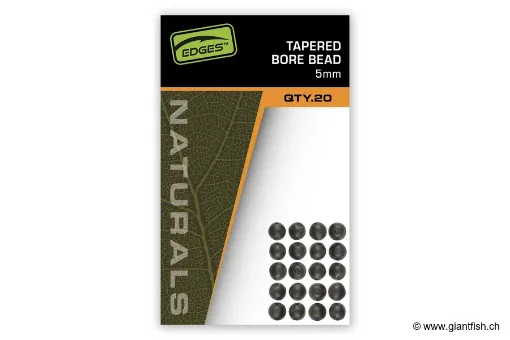 Perle FOX Edges Tapered Bore Bead Naturals