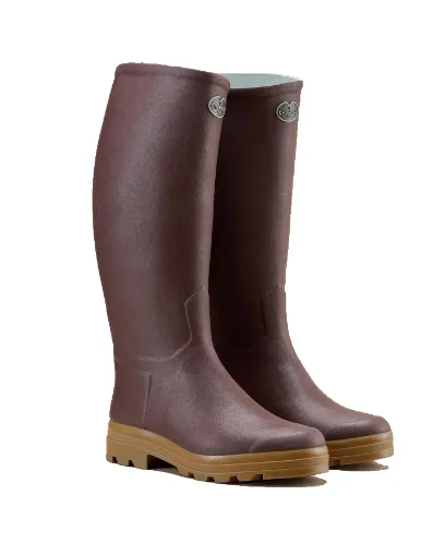 Bottes Homme LE CHAMEAU Saint-Hubert Cuir – Marron