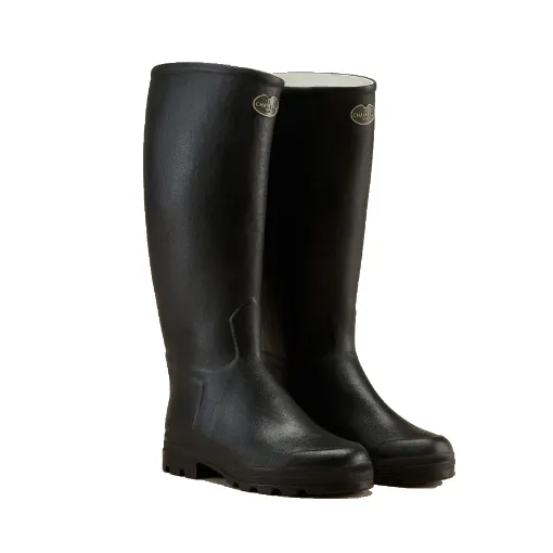 Bottes Homme LE CHAMEAU Saint-Hubert Cuir – Noir