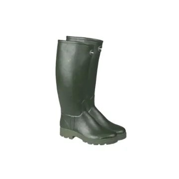 Bottes Femme LE CHAMEAU Saint-Hubert Cuir – Vert Chameau