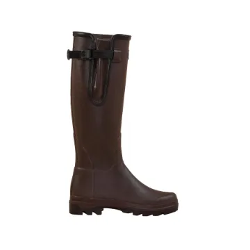 Bottes Femme LE CHAMEAU Vierzon Jersey – Marron Foncé / Héritage Tartan