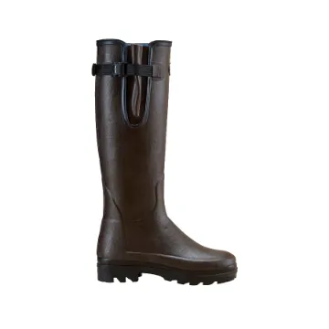 Bottes Femme LE CHAMEAU Vierzonord Néoprène – Marron Foncé / Noir