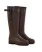Bottes Femme LE CHAMEAU Vierzonord Néoprène – Marron Foncé / Noir
