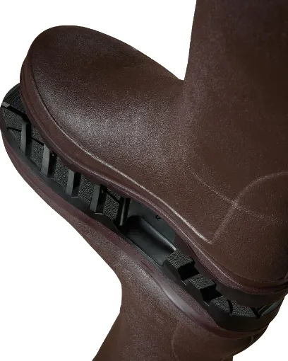 Bottes Femme LE CHAMEAU Vierzonord Néoprène – Marron Foncé / Noir