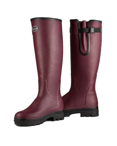 Bottes Femme LE CHAMEAU Vierzonord Néoprène – Oxblood