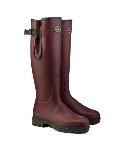 Bottes Femme LE CHAMEAU Vierzonord Néoprène – Oxblood