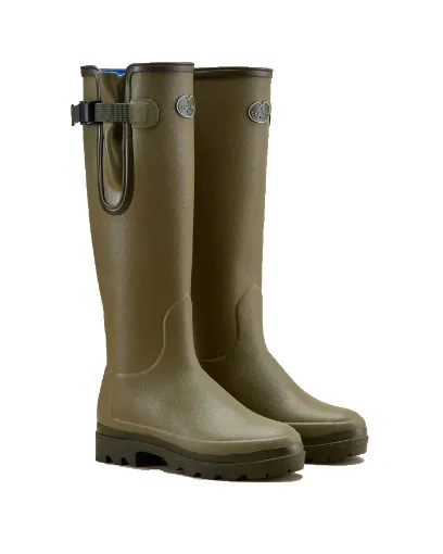 Bottes Femme LE CHAMEAU Vierzonord Néoprène – Vert Vierzon