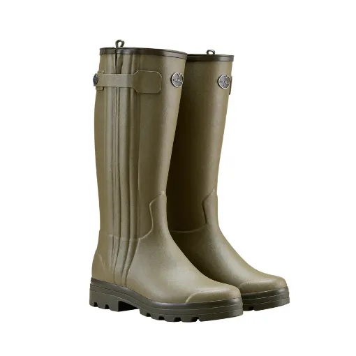 Bottes Homme LE CHAMEAU Chasseur Cuir – Vert Vierzon