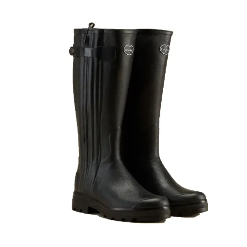 Bottes Homme LE CHAMEAU Chasseur Néoprène – Noir