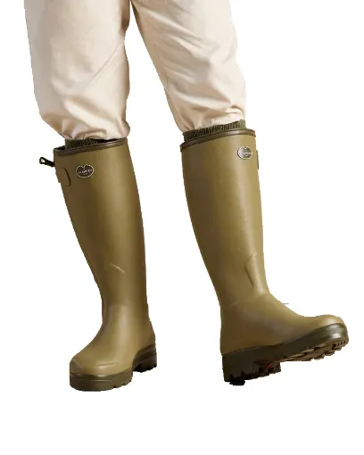 Bottes Homme LE CHAMEAU Chasseur Néoprène – Vert Vierzon
