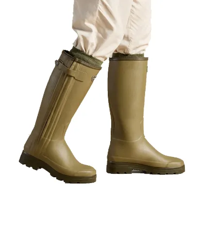 Bottes Homme LE CHAMEAU Chasseur Néoprène – Vert Vierzon