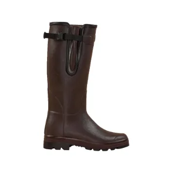 Bottes Homme LE CHAMEAU Vierzonord Néoprène – Marron Foncé / Noir
