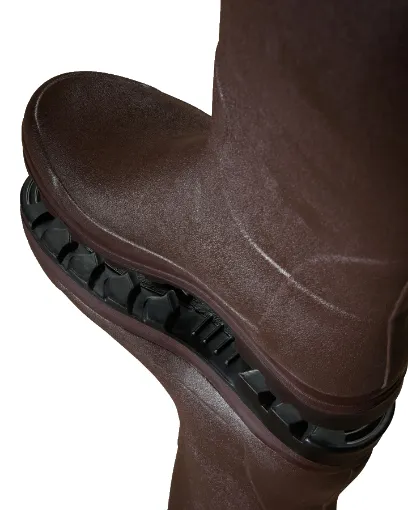 Bottes Homme LE CHAMEAU Vierzonord Néoprène – Marron Foncé / Noir