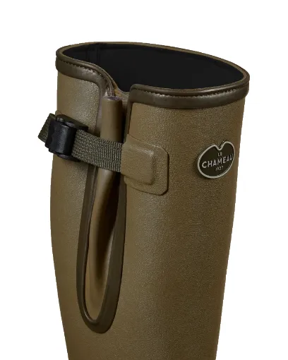 Bottes Homme LE CHAMEAU Vierzonord Néoprène – Vert Vierzon / Noir
