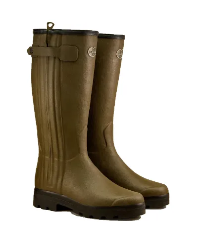 Bottes Homme LE CHAMEAU Chasseur Laine – Vert Chameau