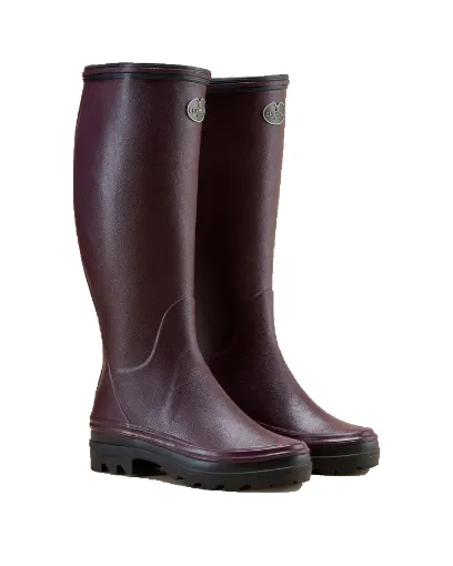 Bottes Femme LE CHAMEAU Giverny Jersey - Cherry