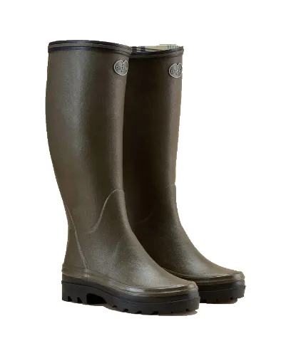 Bottes Femme LE CHAMEAU Giverny Jersey - Vert Chameau
