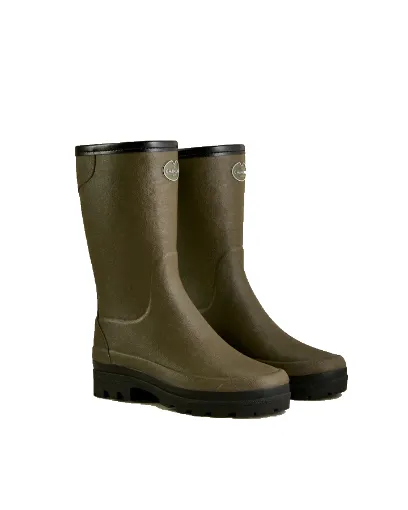 Bottes Femme LE CHAMEAU Giverny Laine - Vert Chameau