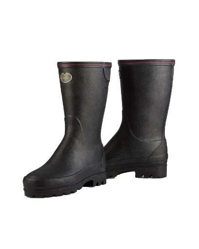 Bottes Femme LE CHAMEAU Giverny Néoprène - Noir / Noir