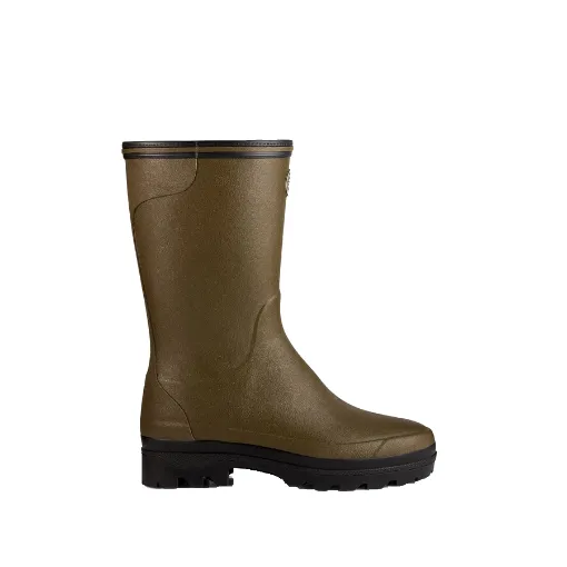Bottes Femme LE CHAMEAU Giverny Néoprène - Vert Chameau / Noir