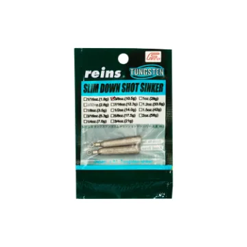 Lest REINS Tungsten Slim Down Shot Sinker
